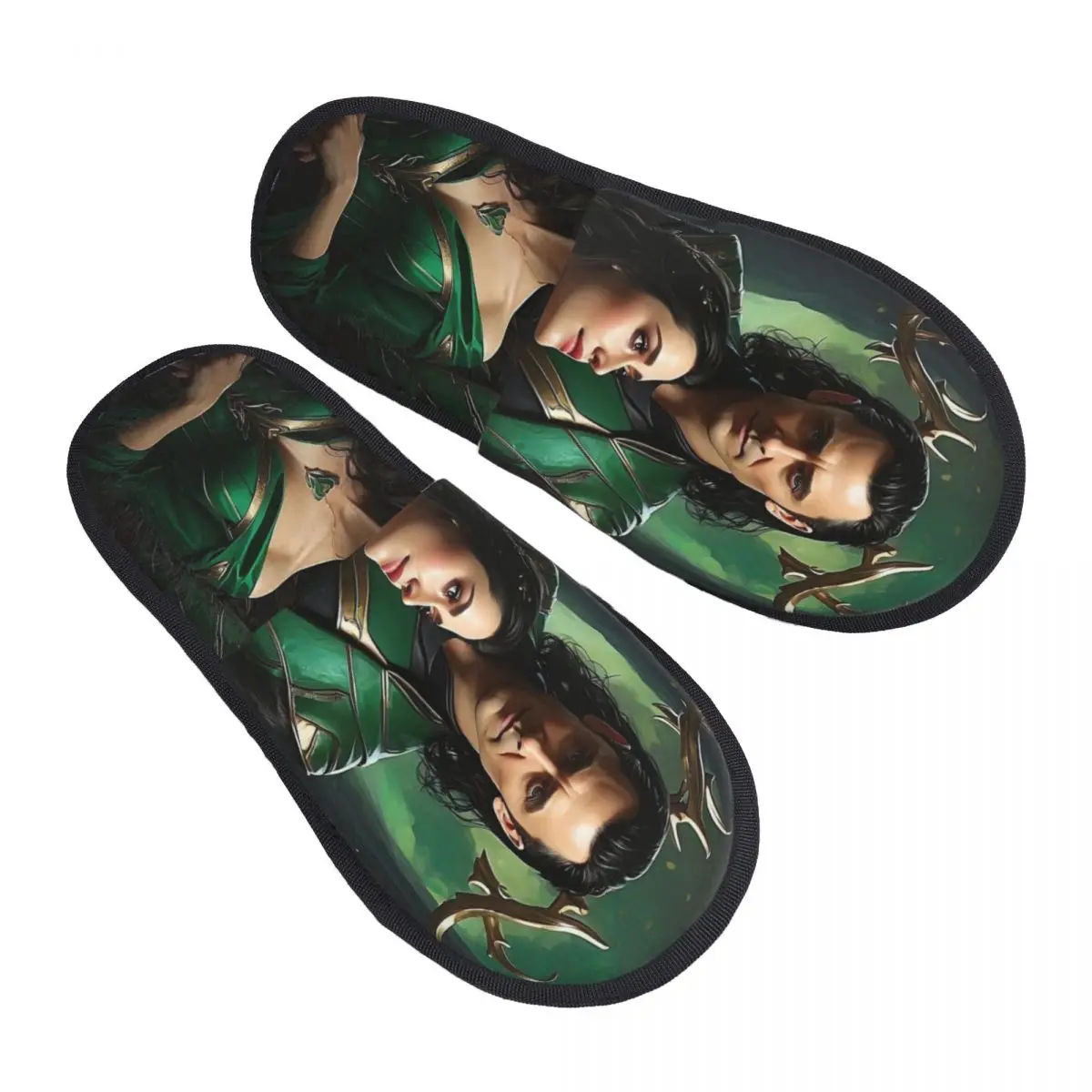 

Пользовательские тапочки из пены с эффектом памяти Loki Love, женские мягкие теплые домашние тапочки