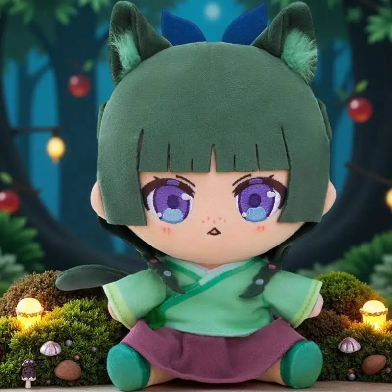 The Apothecary Diaries Green Hair Q Version Cartoon Sitting Posture Plush Filling Dolls Sofa Decoration Anime Enthusiast Collect