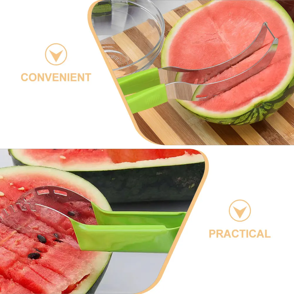 

2 Pcs Watermelon Knife Cut Device Fruits Splitting Tool Cutter Shape Plastic Kitchen Supplies