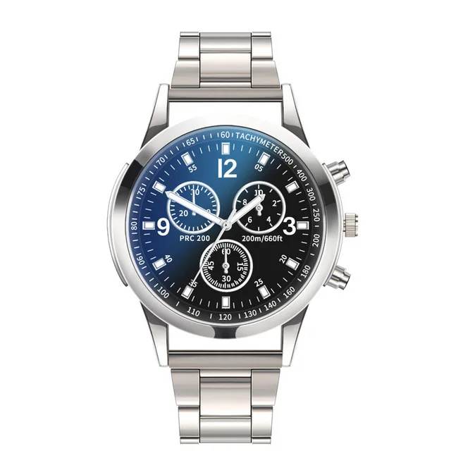 Reloj redondo informal de lujo Para Hombre, cronógrafo romano de Blu-ray a la moda