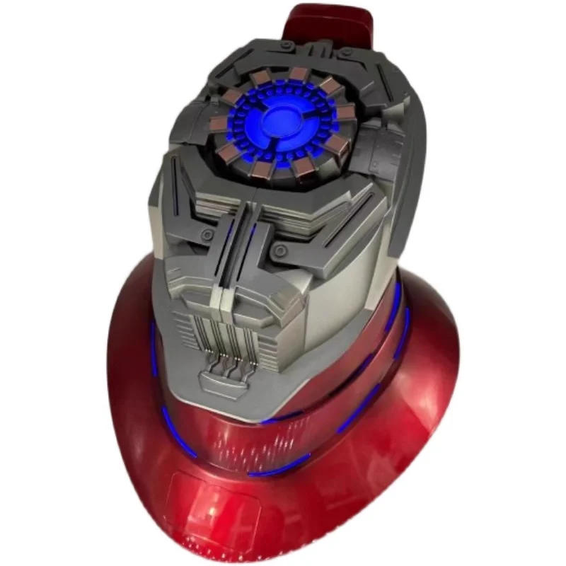 

Новый продукт в наличии Мстители 1:1 Шлем Железного человека Светящаяся платформа Bluetooth-динамик Модель Крутое украшение для рабочего стола Сюрприз Gif