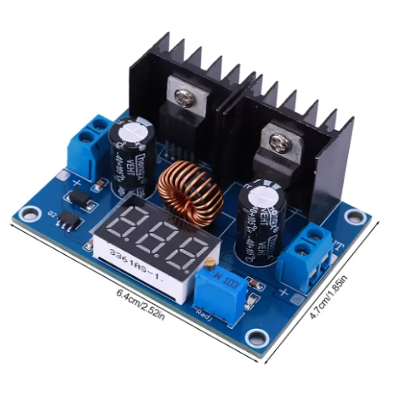 XL4016 LED Voltmeter Step Down Power Module PWM Adjustable Step-Down Regulator 4-40V To 1.25-36V Max 8A 200W with LED Display