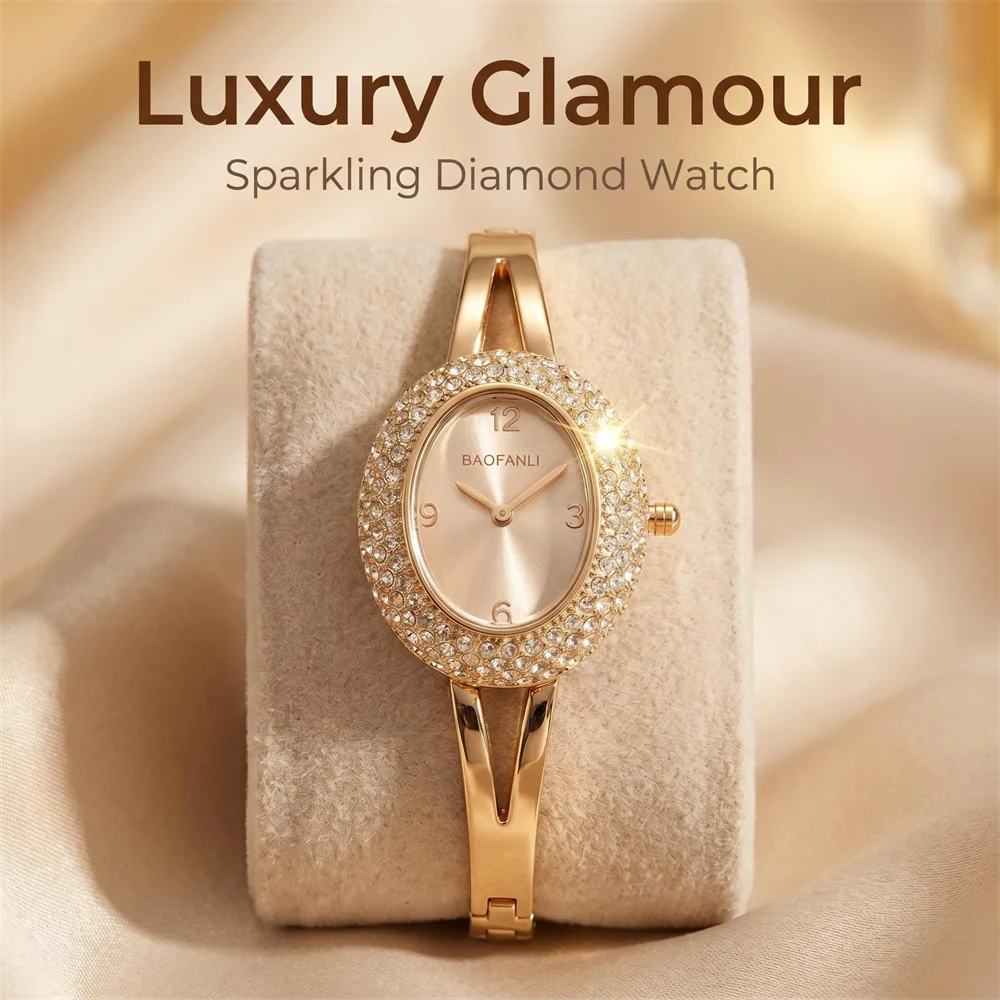 BAOFANLI New Watch For Women Quartz Watch Waterproof Classic Luxury Brand Ladies Watch Stainless Steel Strap Watches Reloj Mujer