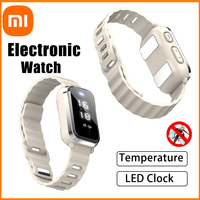 Xiaomi New Ultrasonic Mosquito Repellent Bracelet Summer Outdoor Anti-Mosquito Wristband with Time Display Watch