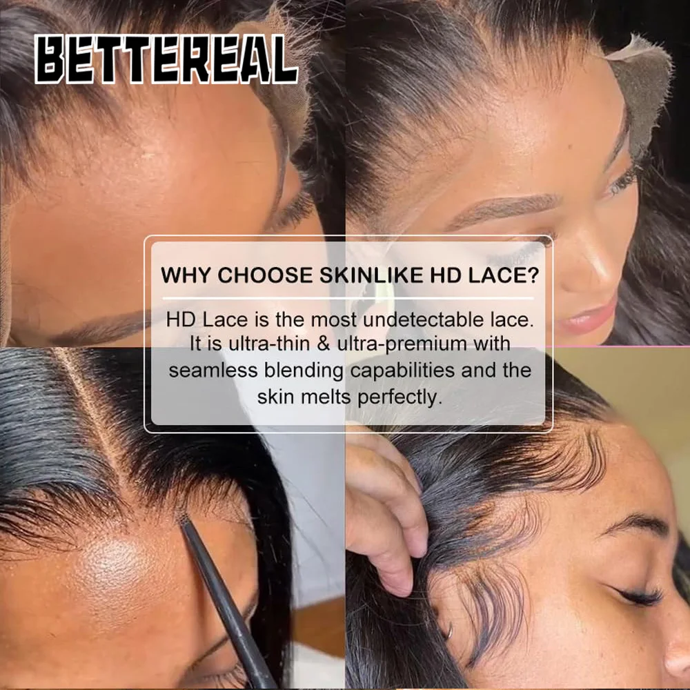 حقيقي HD الدانتيل 13x6 13x4 أمامي 5x5 2x6 6x6 7x7 HD الدانتيل إغلاق الجسم موجة/مستقيم قبل قطعها عقدة صغيرة إغلاق شعر ريمي