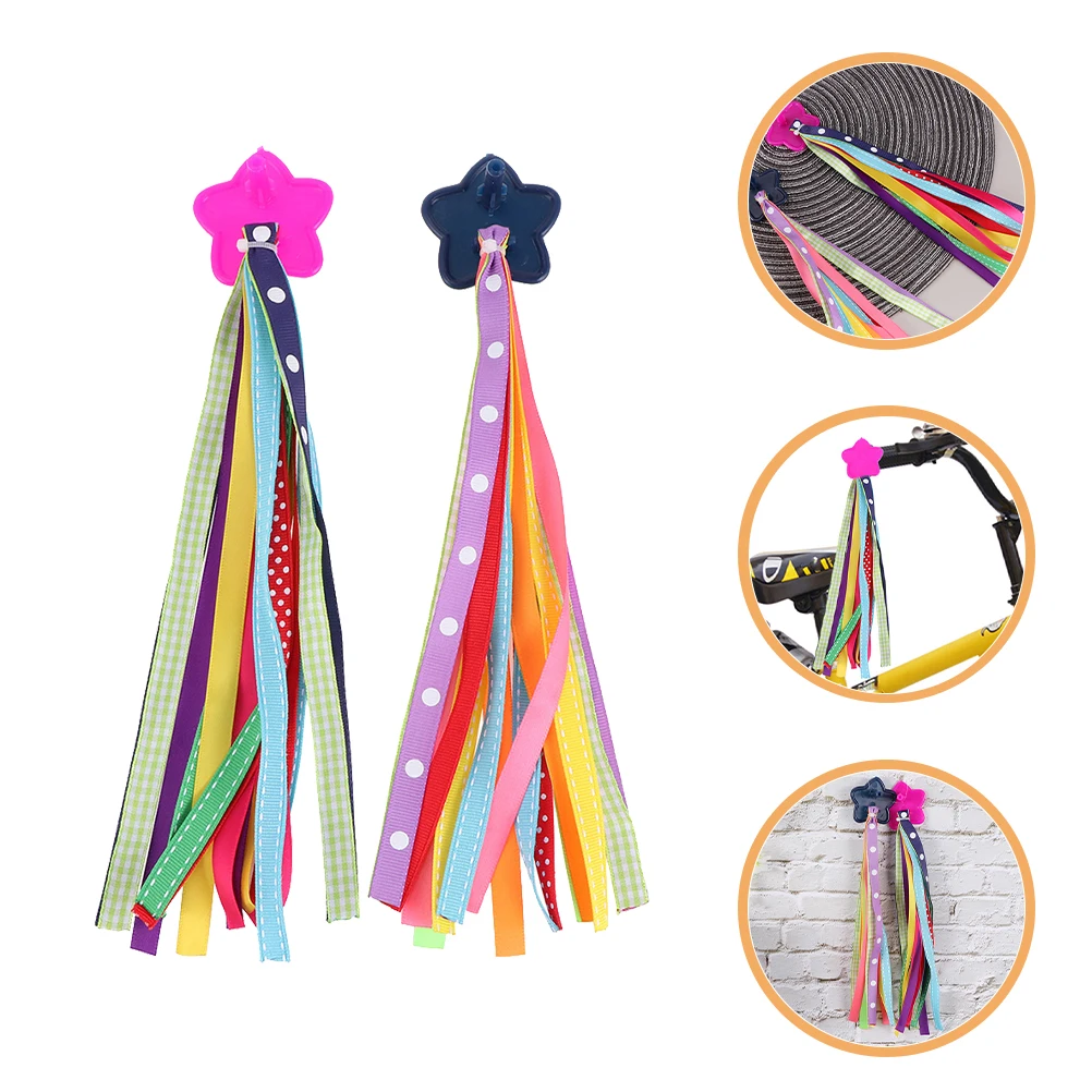 

4 Pair Colorful Streamer Scooter Bicycle Handlebar Streamers Accessories Cloth Child