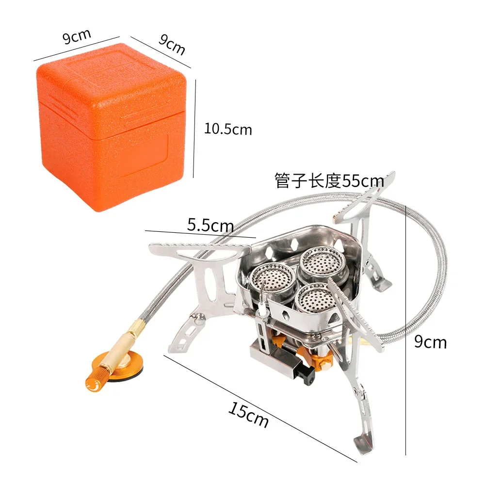 TARKA Camping Gas Stove 5800W Strong Furnace Picnic Gas Stove Hiking Tourist Burner Outdoor Picnic Kitchen Cookware Equipment