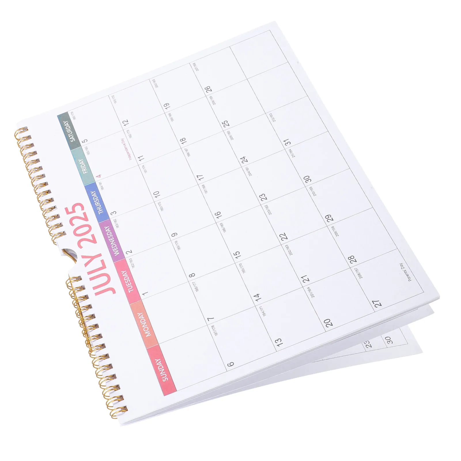 

Daily Use Monthly Calendar English Noting Full Wall Event Classroom Floral for Hanging