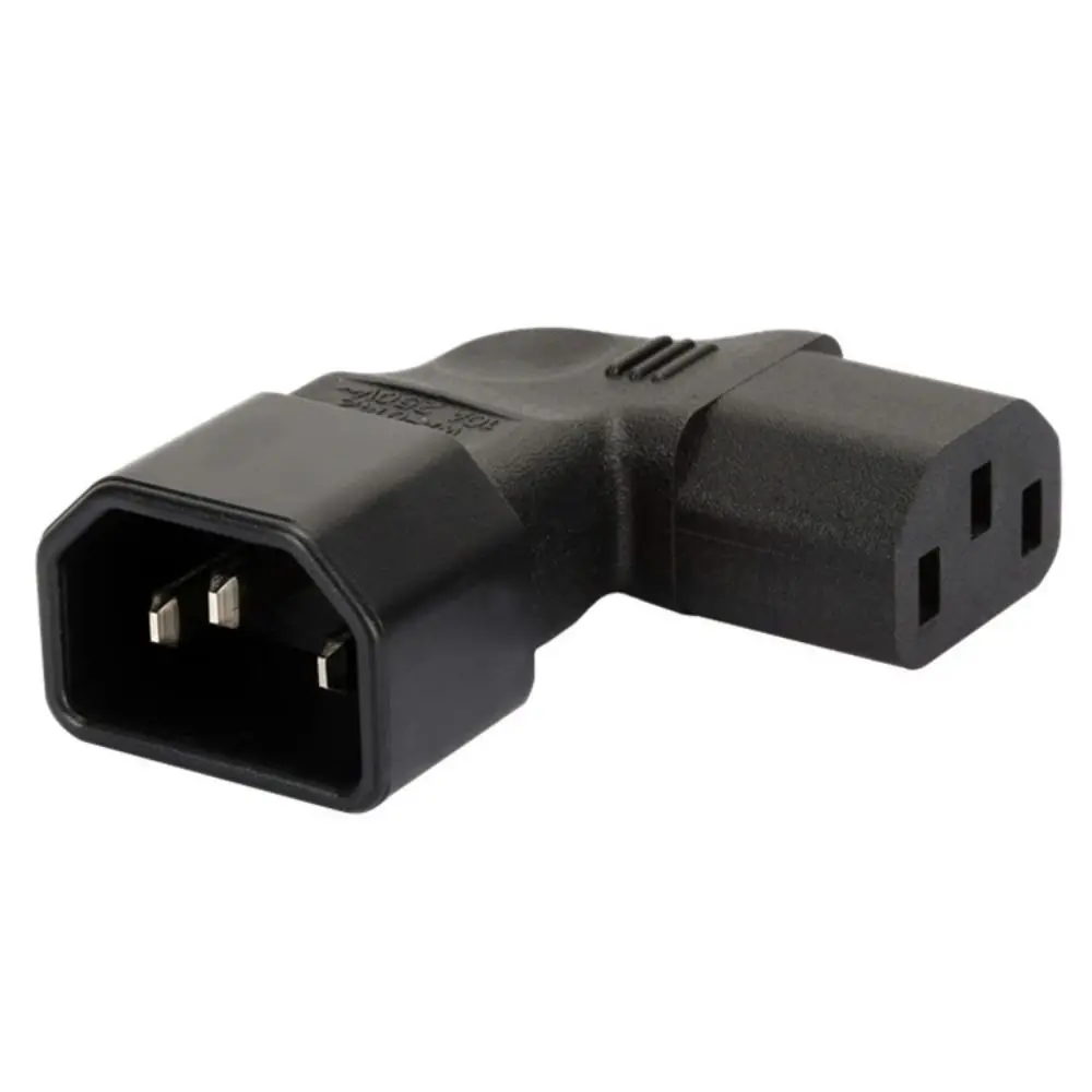 

Socket C14 Male To C13 Female Bend Up/Down/Left/Right 10A 3Pin 90 Angled Power Adapter Conversion Plug AC Plug IEC Connector