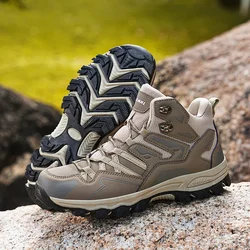 Men Outdoor Mountaineering Boots Women Sports Running Shoes Men's and Women's Training Shoes with Mesh Breathable Boots Men
