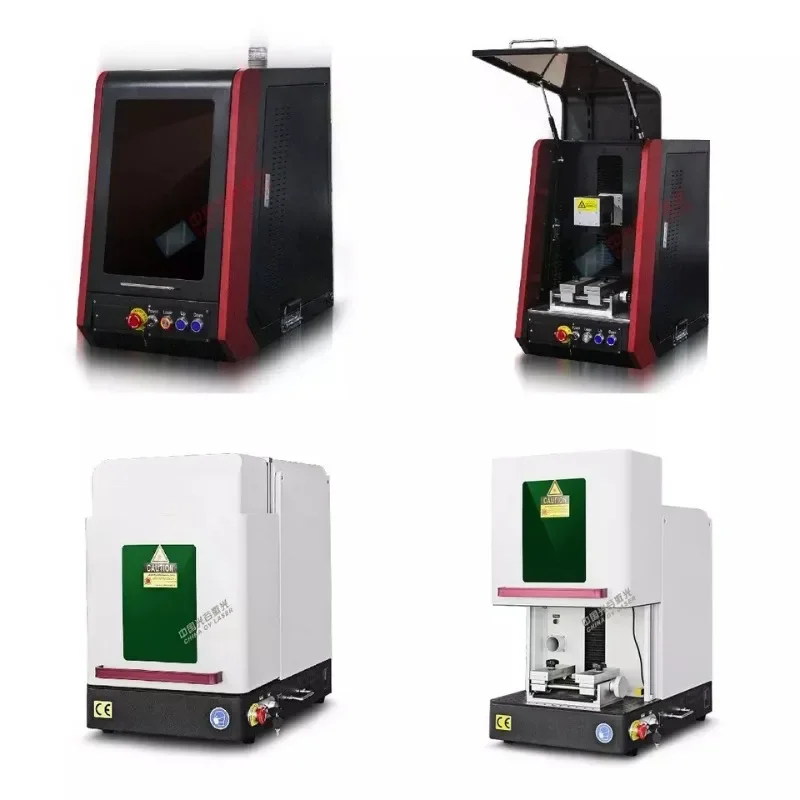 Enclosed Fiber Laser Machine For Engraving Jewelry 50W 60W 100W Jewelry Laser Engraving Gold Silver Cutting Machine