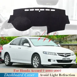 Dashboard Cover Protective Pad for Honda Accord 2003 2004 2005 2006 2007 7 Car Accessories Dash Board Sunshade Carpet Rug