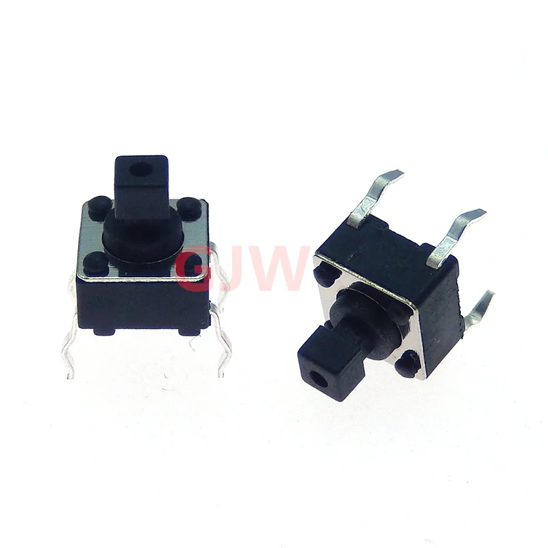 20Pcs/lot 6x6x7.3(H)mm DIP square head Micro Push Button Tactile Tact Electronic Momentary Switch drucktaster Taster schalter