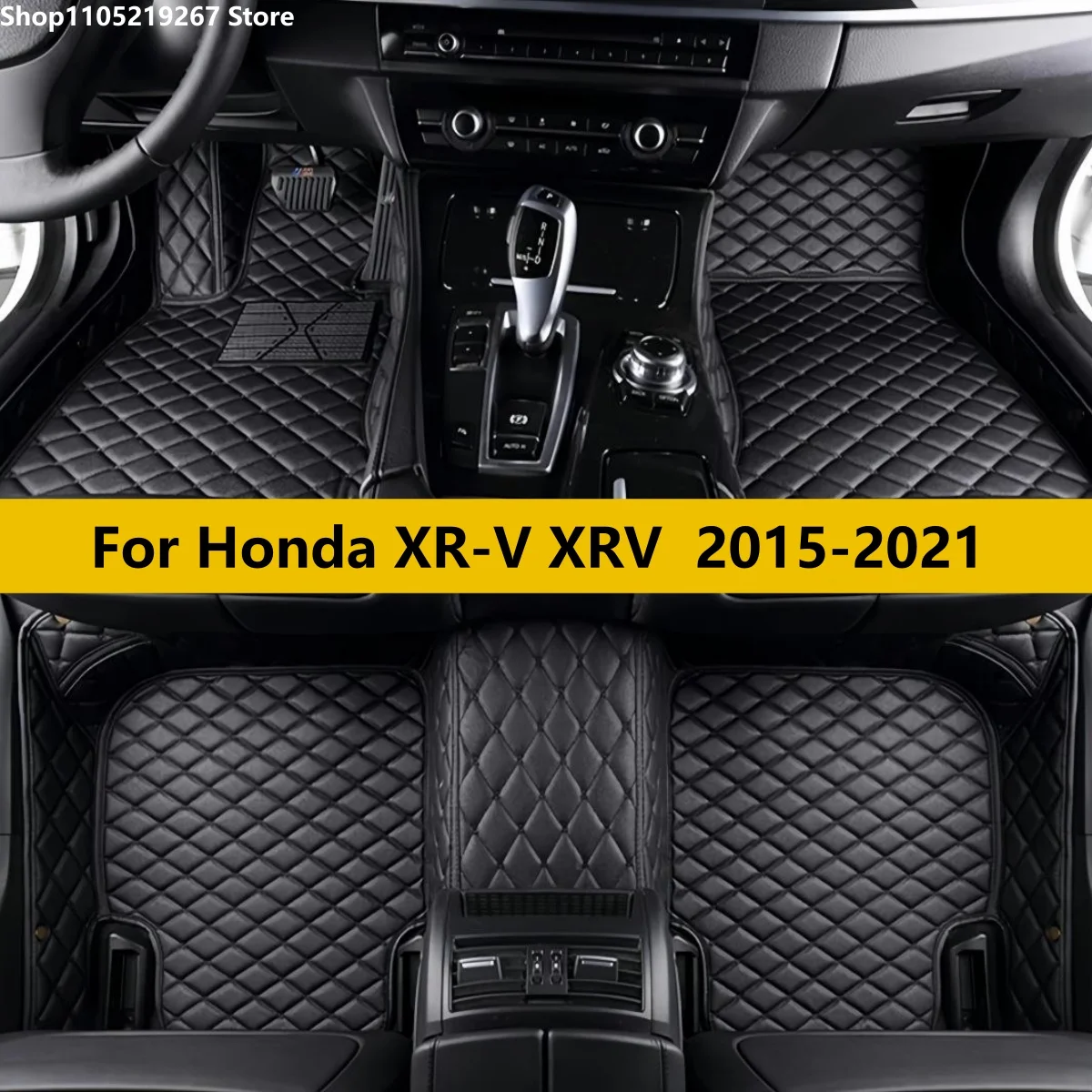 

Car Floor Mats For Honda XR-V XRV 2015 2016 2017 2018 2019 2020 2021 Auto leather carpet pads full set vehicle foot mat rugs