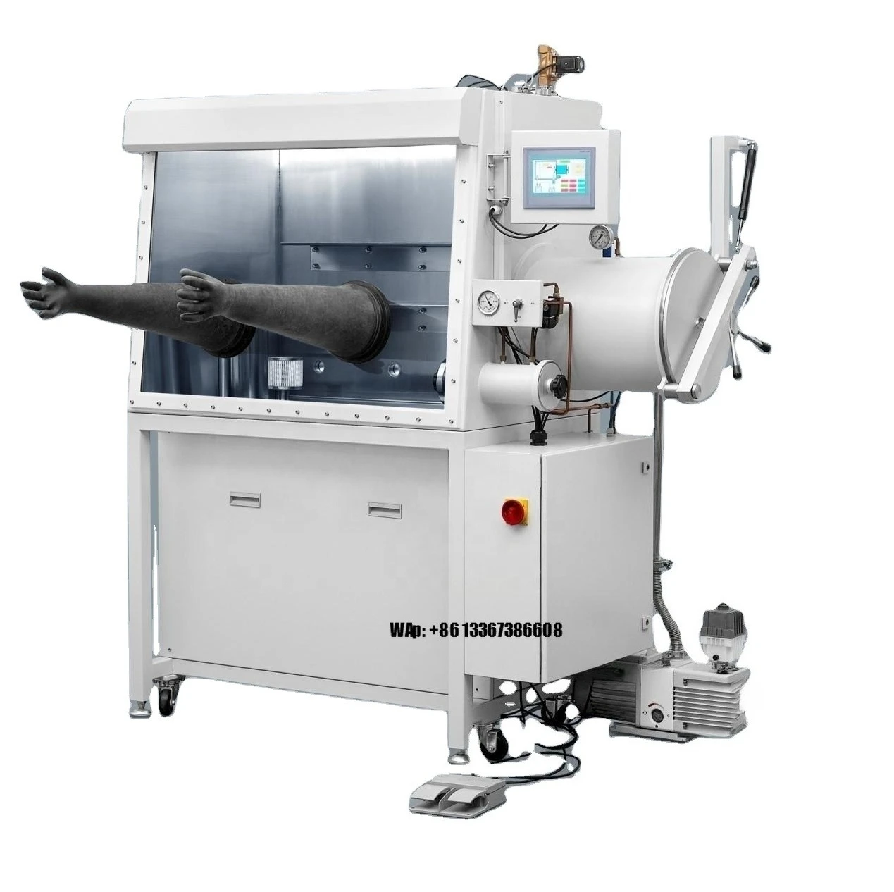 

Double Working Station Glove Box with Stainless Steel with Integrated Gas Purifier System for Battery Research