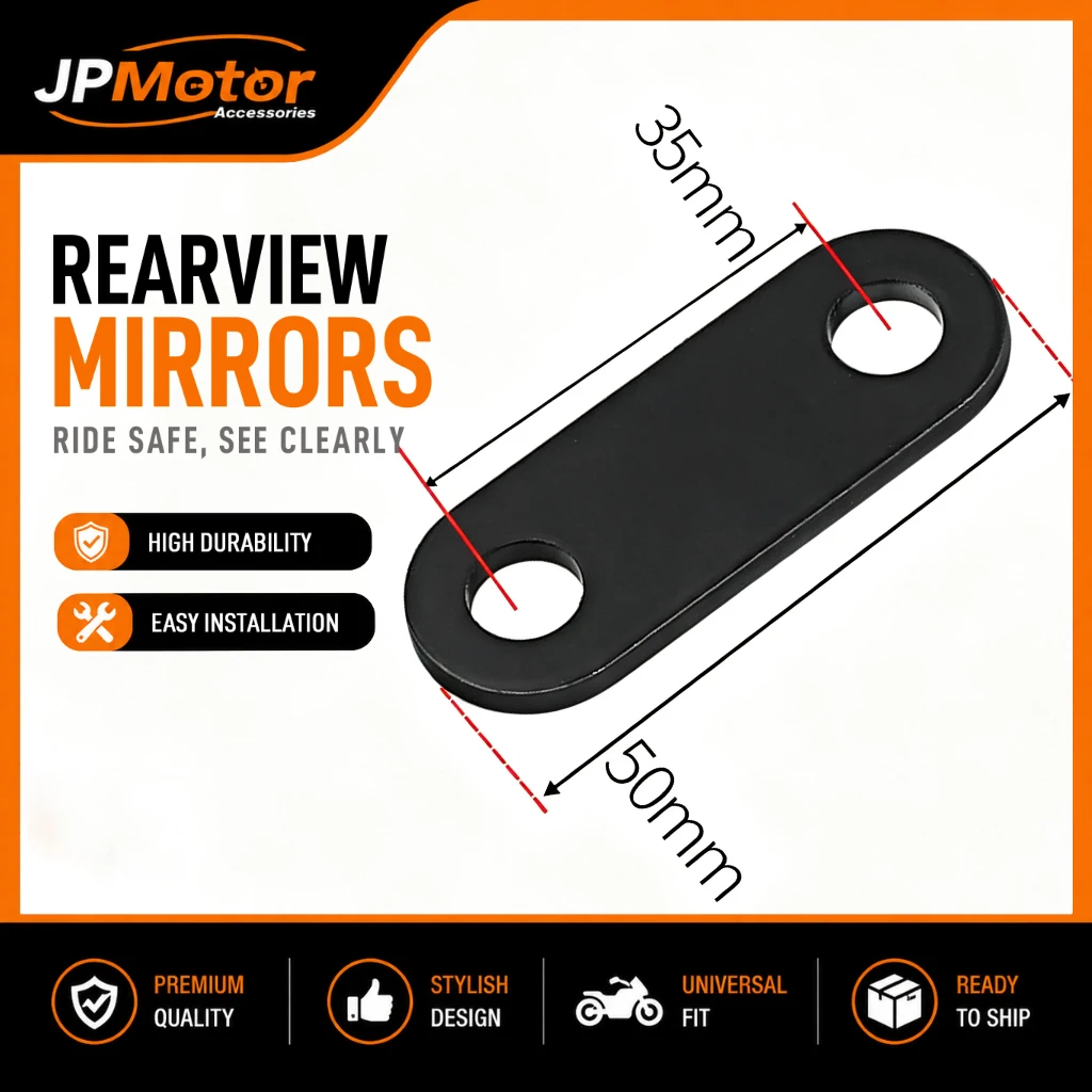 50mm Straight Bracket Stainless Steel Motorcycle Exhaust Pipe Mounting Bracket Support Hanger Universal Refit Accessory