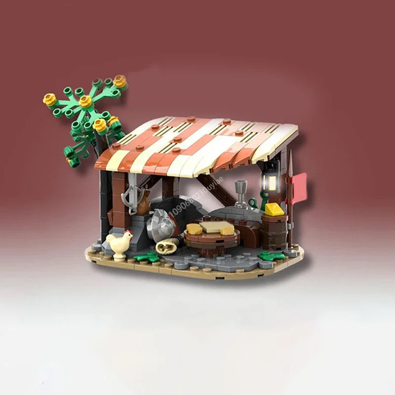 ตัวต่อโมเดลหมู่บ้านยุคกลาง 243 ชิ้น รุ่น Moc Wolfpack Thieves ใช้ร่วมกับ 10332 ได้ ของเล่นตัวต่อสำหรับเด็กและผู้ใหญ่