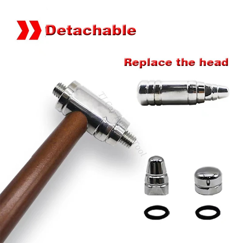 Car Bump Repair Shaping Hammer Flattening Percussion Hammer Seamless Repair Tool Anti-slip Handle Removable Hammer Head