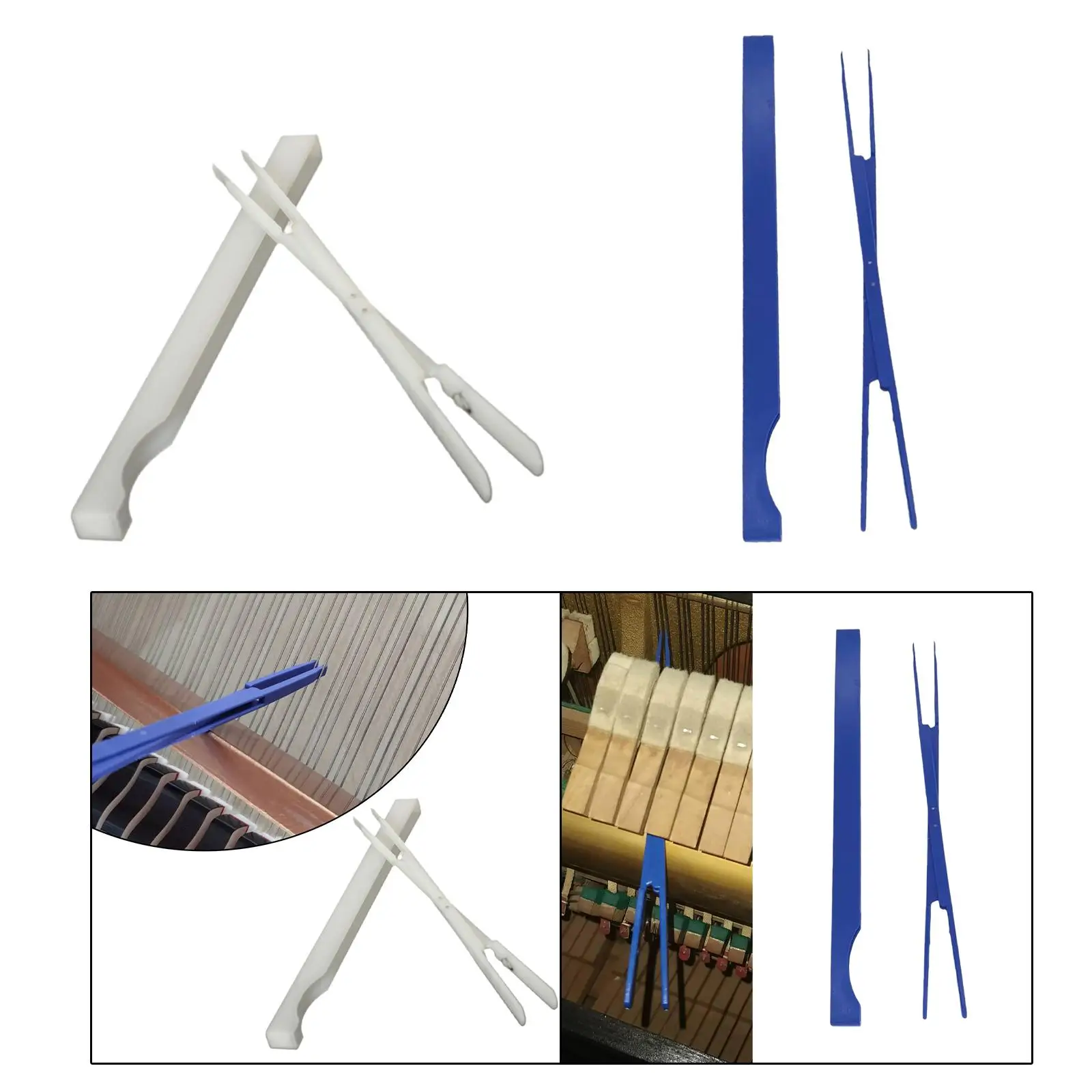 Nylon Piano Tuning Lever Kit Smooth Mute Clamp Accessories for Accurate Piano Key Regulation