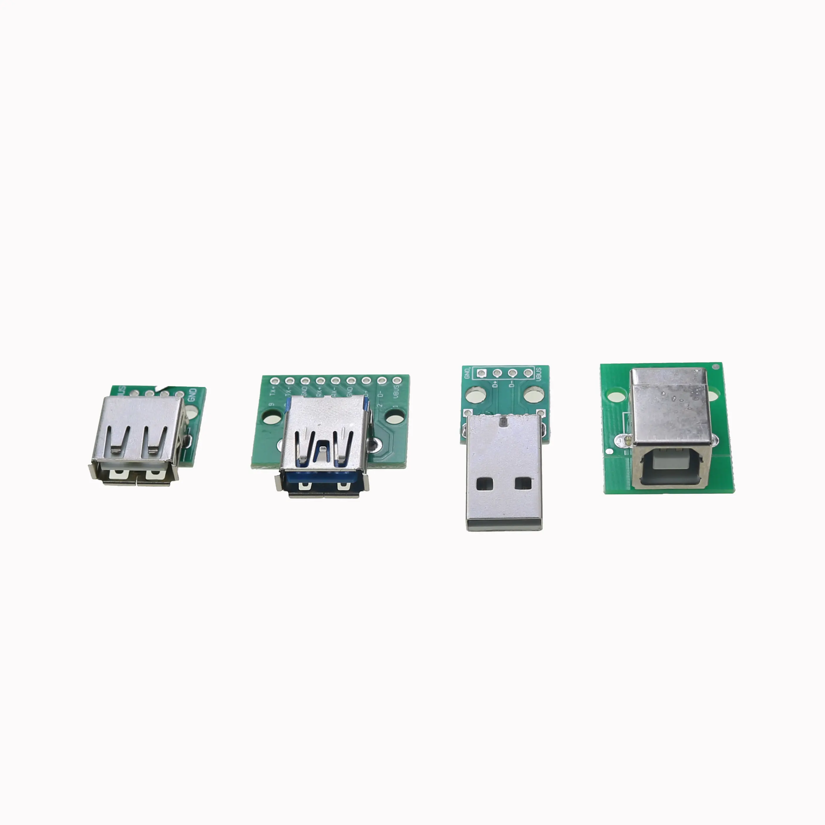 Cltgxdd 미니 USB-DIP PCB 컨버터 어댑터, 수 암 2.54mm 커넥터, B 타입-C USB 2.0 3.0 컨버터, 2 피스