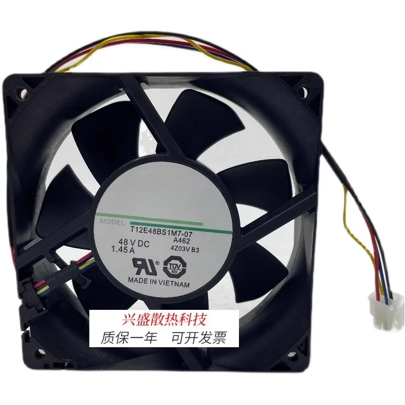 

For T12E48BS1M7-07 A464 48VDC 1.45A 4 Wire Fan