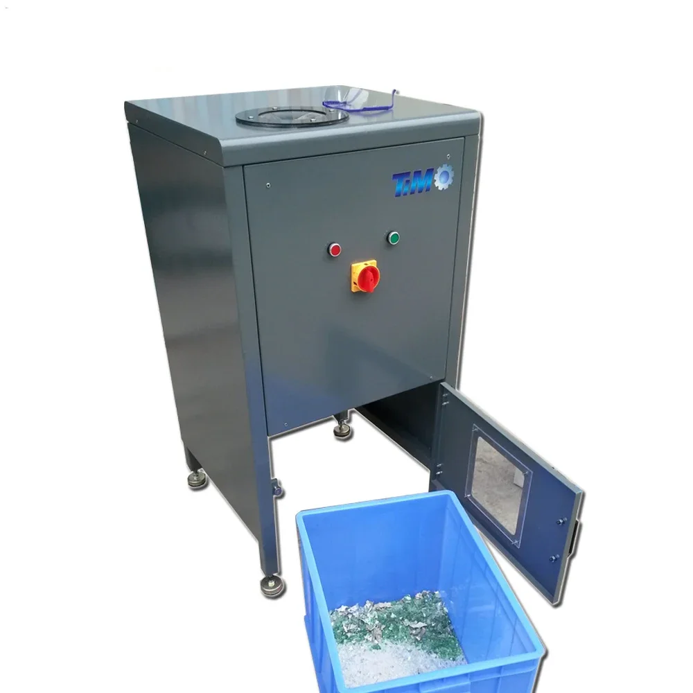 small glass bottle waste shredder