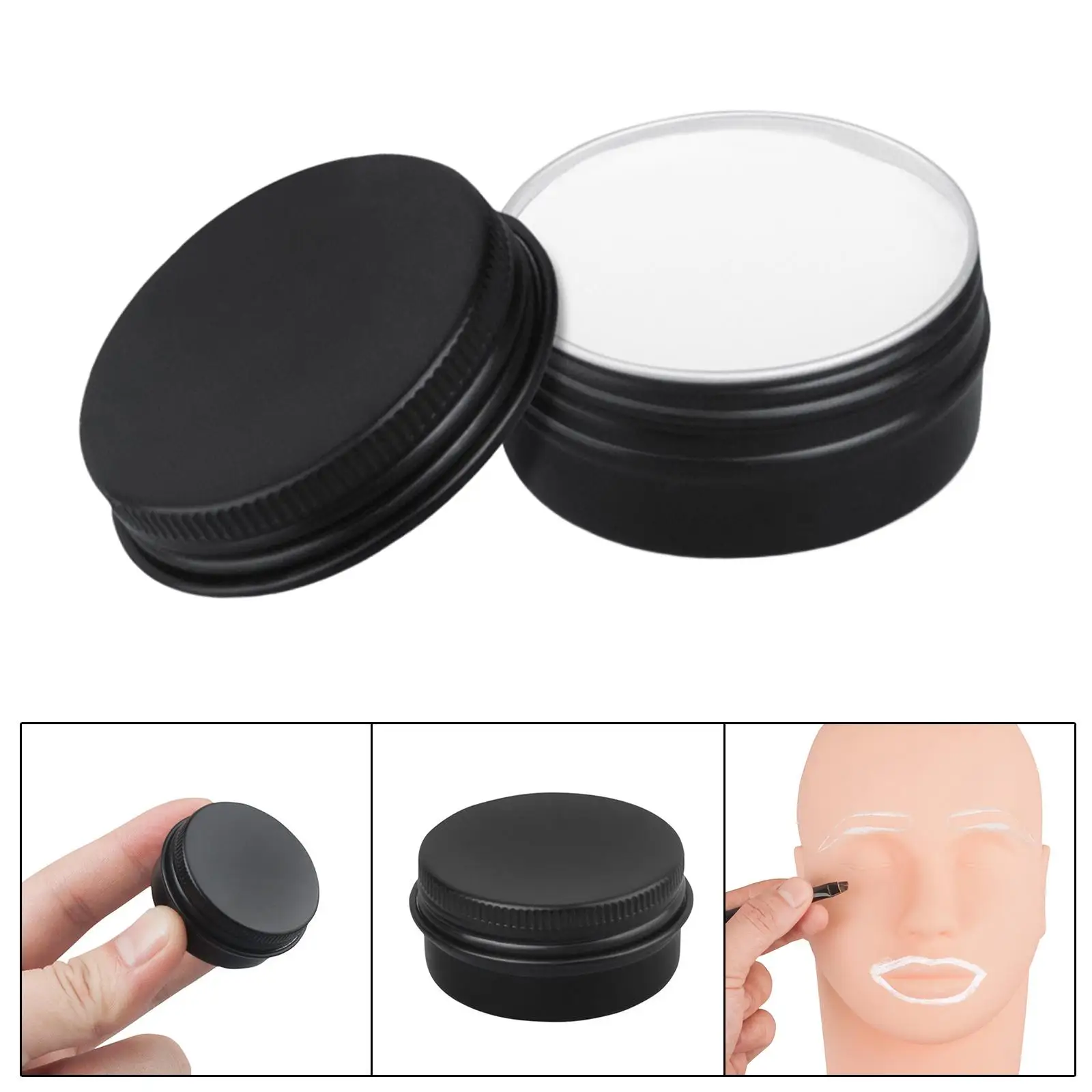 White Brow Mapping Paste Nauwkeurige wenkbrauwvormende crème Oogmake-upmarkering voor salon- en thuisschoonheid