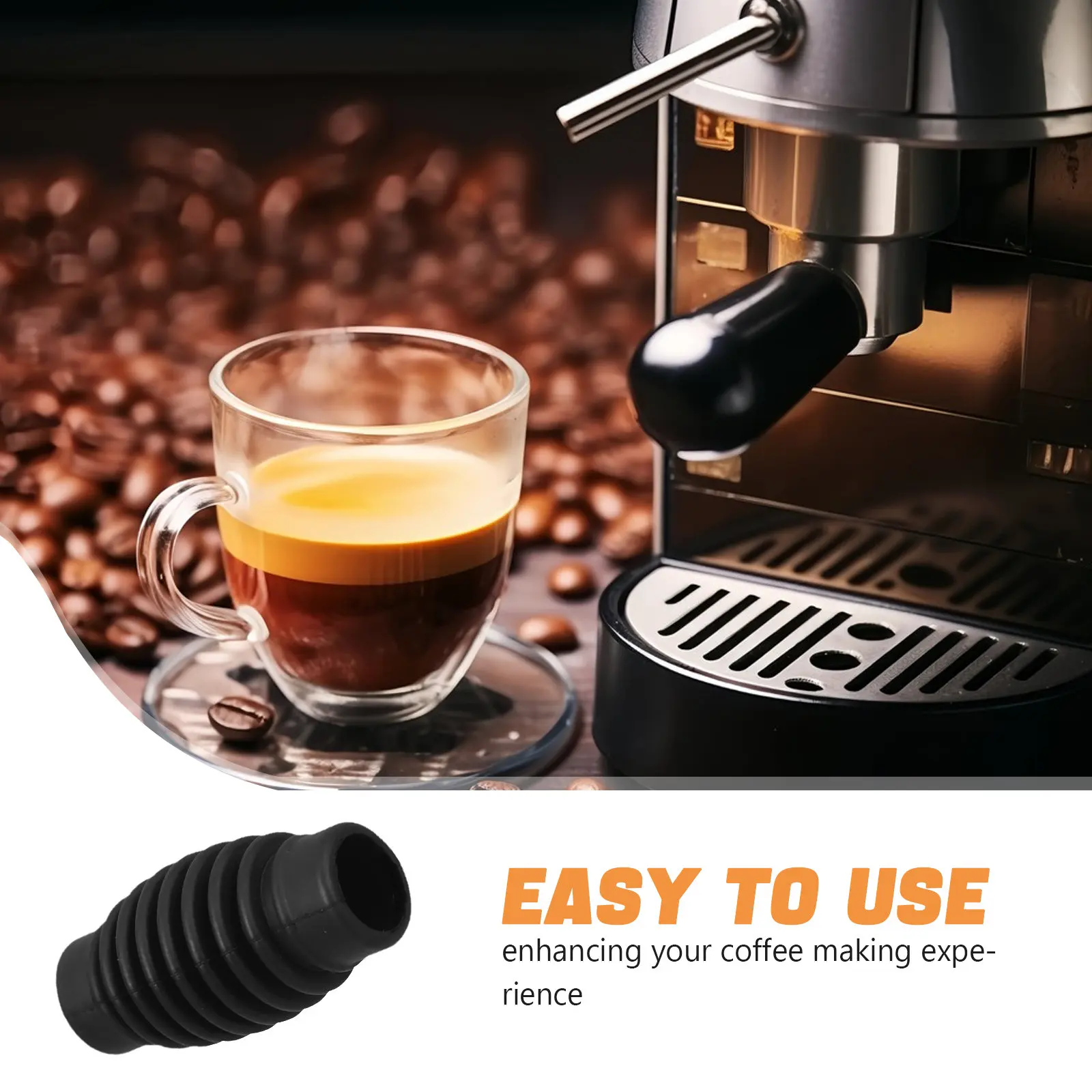 Steam Pipe Rubber sleeve, Coffee Machine Steam Wand Heat Insulation Pad Rubber cover, Coffee Machines Steam Wand Guard Parts