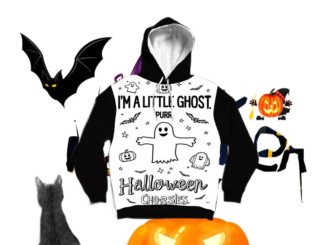 

25/26 новейшая осенне-зимняя толстовка с 3D принтом на Хэллоуин, большой размер для взрослых, женский топ одного размера, оригинальный дизайн