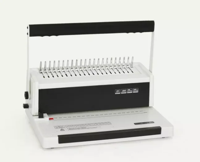Comb Binding Machine Book Binder Plastic Comb Binding Machine Professional Document Binder for Office School DX-C20 Tool