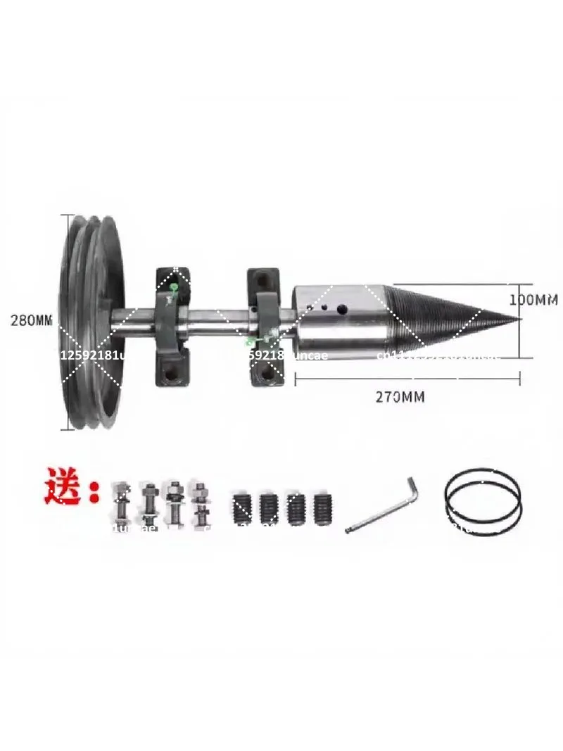 Heavy Duty Wood Splitting Cone Bit for Firewood, Rhinestone Splitter for Motor, Durable Steel Firewood Tool