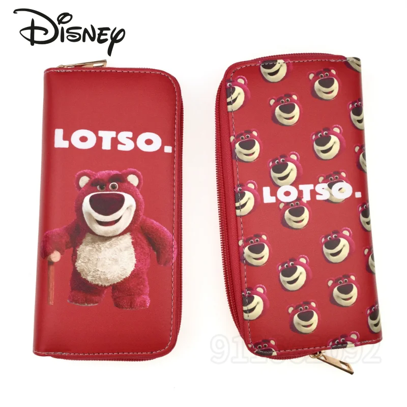 

Disney Strawberry Bear New Women's Wallet Luxury Brand Zero Wallet Large Capacity Multi Card Slot Fashion Children's Zero Wallet