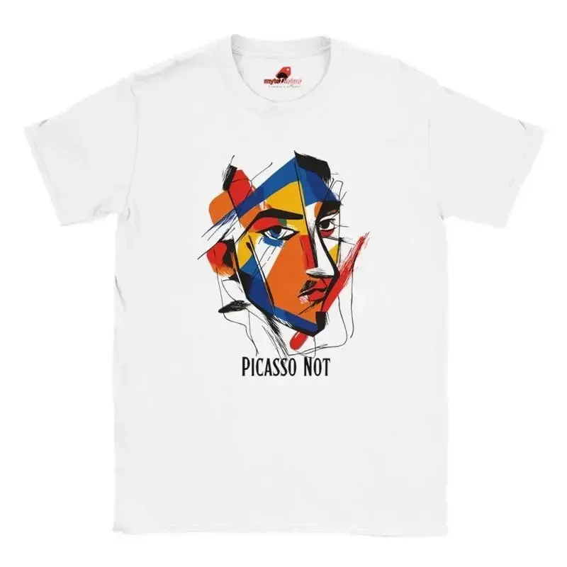 Abstract Picasso Not T Shirt Vivid Color Artistic Unique Modern ArT Bold Expressionist Style