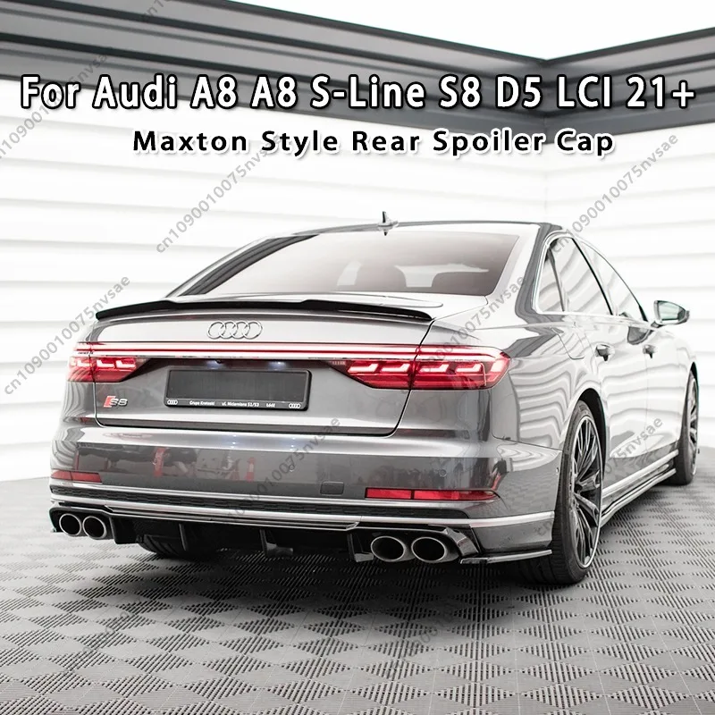 

Для Audi A8 A8 S-Line S8 D5 Facelift 2021-2025: Задний спойлер-крыло Maxton Style для багажника/крыши автомобиля
