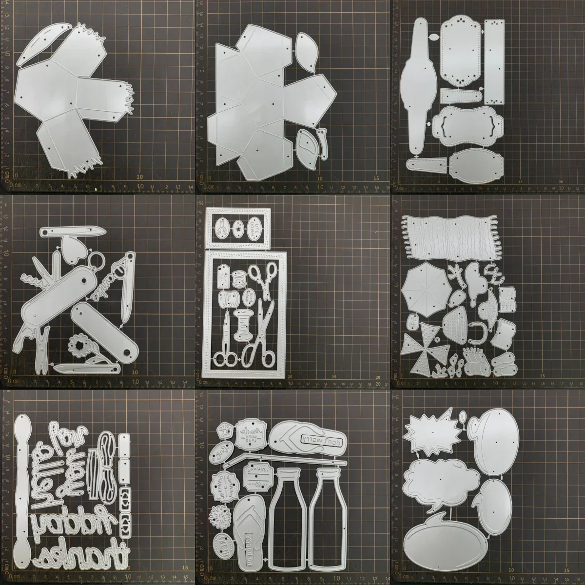 9 kinds Box dialog box Sewing Metal Cutting Dies Stencils For DIY Scrapbooking Decorative Embossing Handcraft Die CutsTemplate