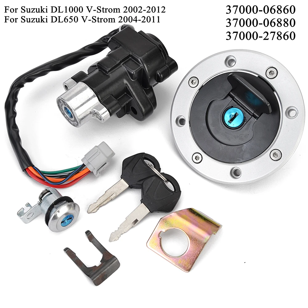 

For Suzuki DL1000 DL650 V-Strom V Strom DL 650 1000 VStrom Fuel Gas Cap Cover Lock Key Ignition Switch 37000-06860 37000-27860