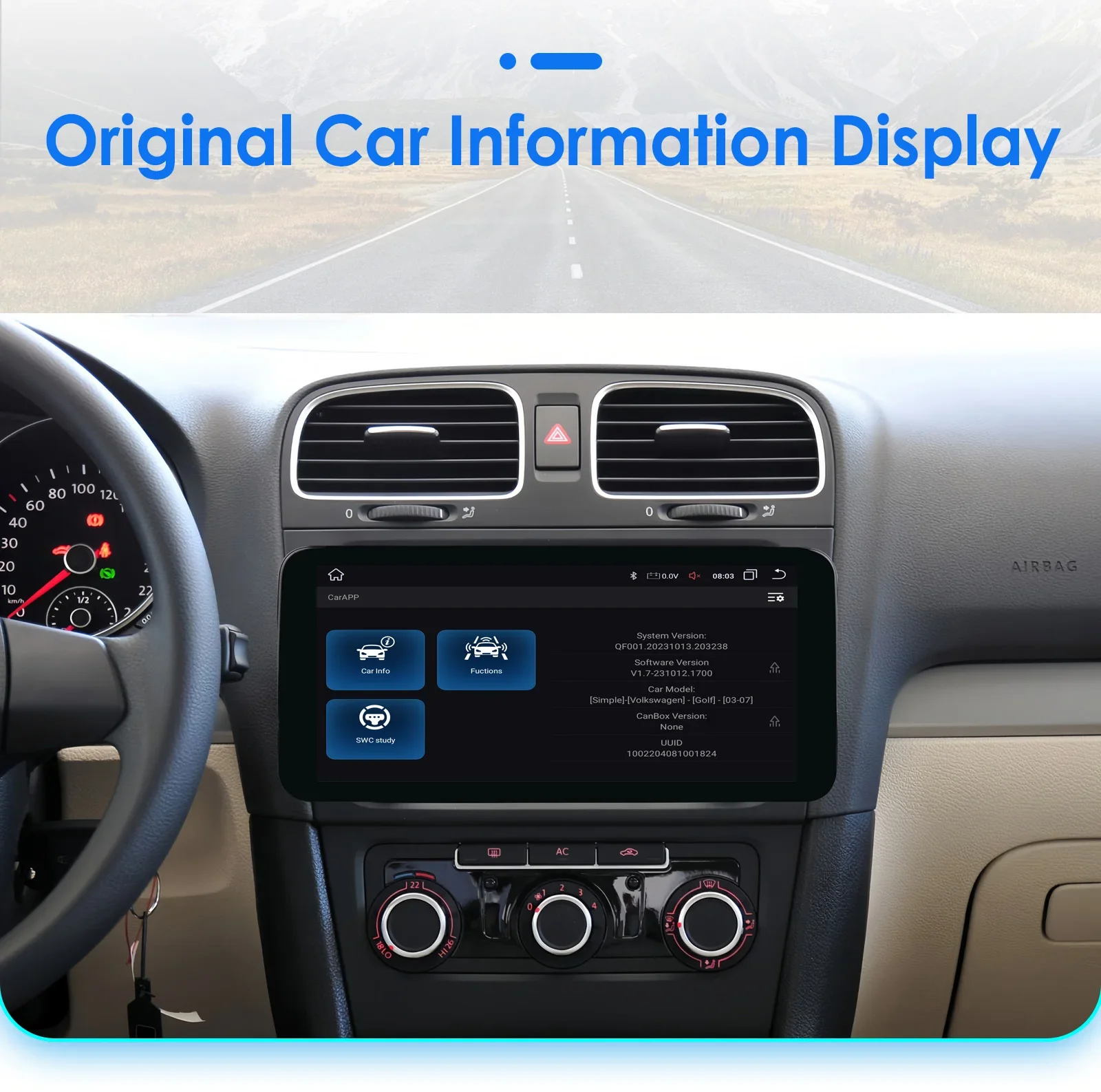 10.33 2Din Carplay Android Car Radio for Volkswagen Golf 5 6 Polo Passat B6 B7 CC Skoda Jetta Multimedia Car Intelligent Systems