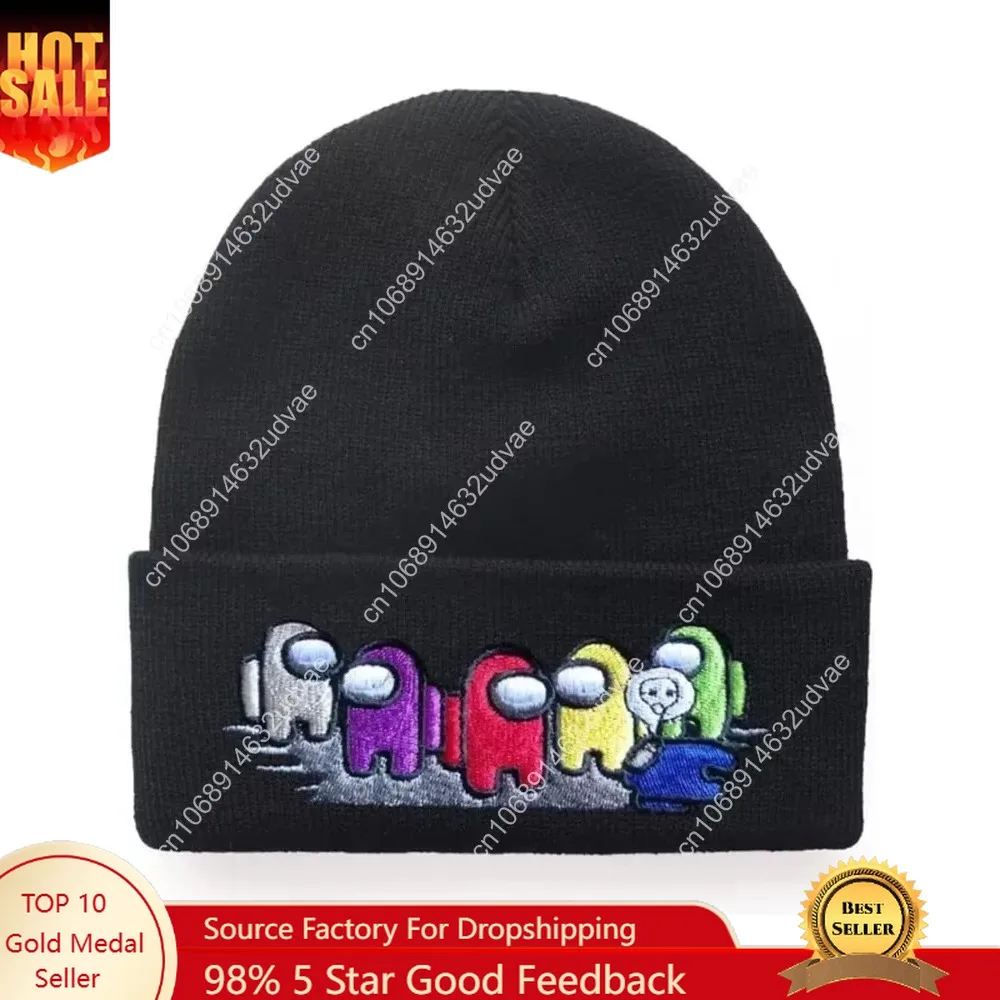 

Awyjcas Video Game Games Impostor Fashion Trend Classic Winter Warm Knit Hat Beanie Cap for Children Adults Adolescents Cap