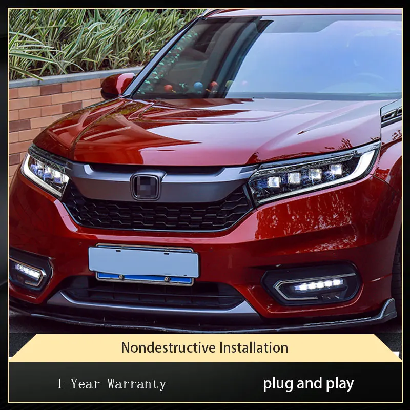 

Автомобильные фары для Honda Avancier 2017-2023, светодиодные фары в сборе, обновленный бифокальный 5-объектив DRL, аксессуары для динамических сигнальных ламп