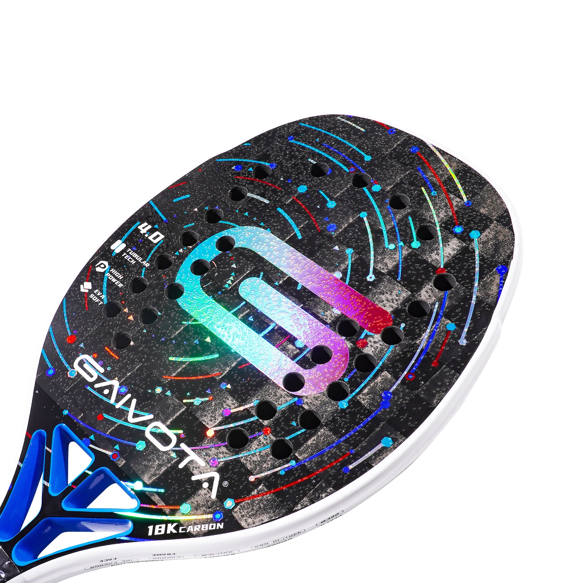 GAIVOTA4.0 2024 Beach tennis racket carbon 18K Gradient +bag