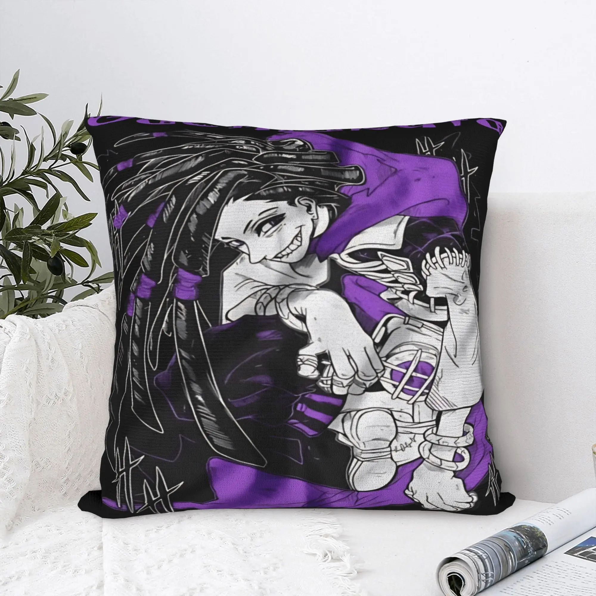 Gachiakuta Jabber Wonger Pillow Cover  Soft Cushion Cover Retro Trendy Pillow Case For Chair Sofa Home Decor