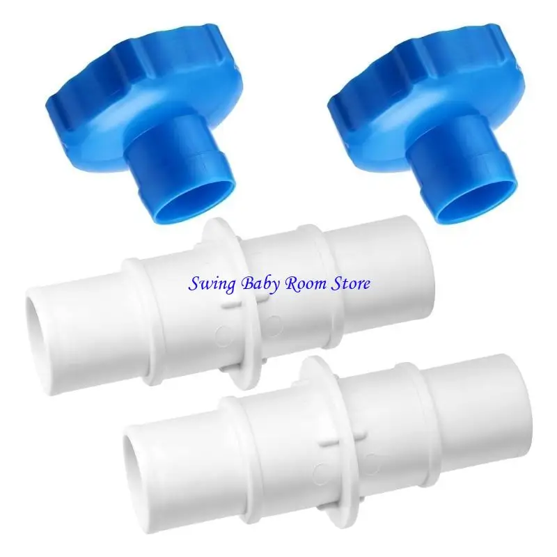 K1AD 수영장 호스 어댑터 키트 사용하기 쉬운 호스 피팅 수영장 어댑터 수영장 진공 청소기에 적합한 플라스틱 텍스처