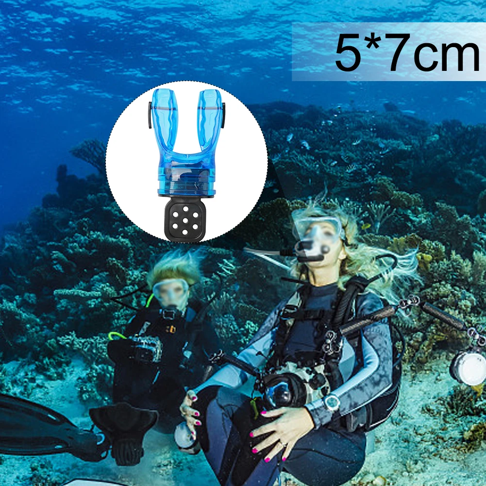 1pc Non- Snorkel Regulator Diving Mouthpiece Scuba Moldable Bite Mouthpiece 5x7cm Silicone Scuba Diving Snorkeling Accessories