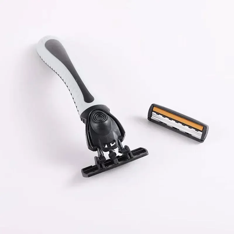 

Shaver Brand New Design Men Razor Shaving Three Layer Shaver Reusable Razor Imported Blade Multi Tool Head
