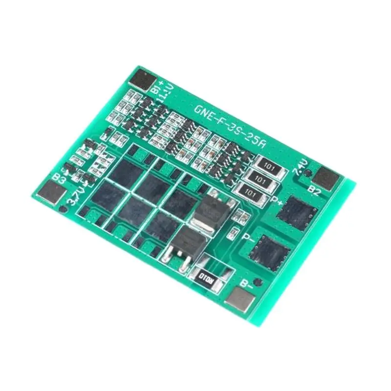 리튬 배터리 보호 보드, 균형 과충전, 방전, 단락, 과전류 Prote 포함, 11.1V12.6V6A, 3 시리즈