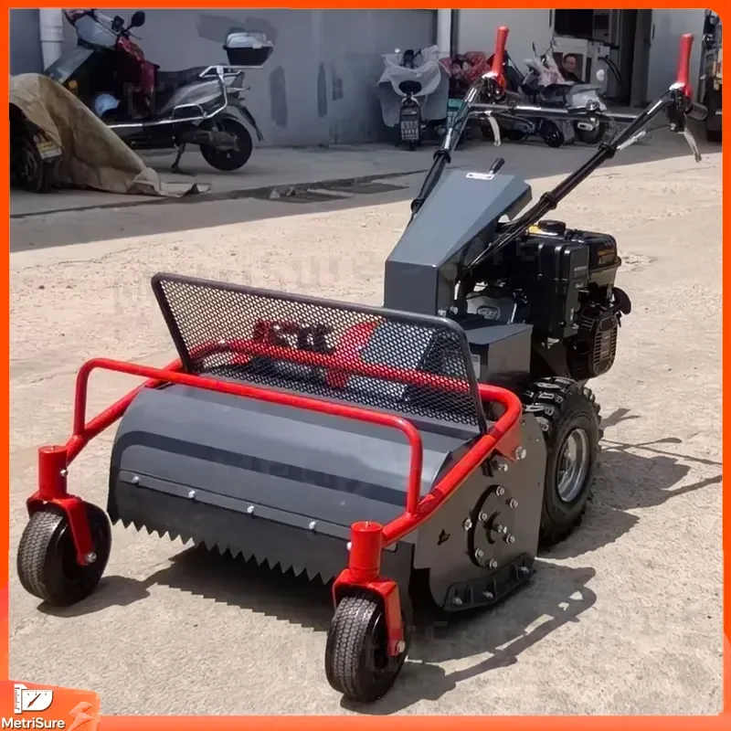Mini Hand Push Lawn Mower Zero Turn Slope Orchard Weeder 20-80mm Adjustable Cutting Height Petrol Grass Cutter