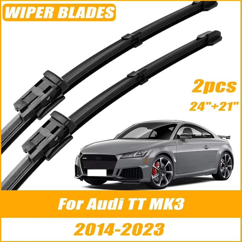 

2pcs Wiper Front Wiper Blades For Audi TT MK3 2014-2023 Windshield Windscreen Clean Window Car Rain Brushes 24"+21"