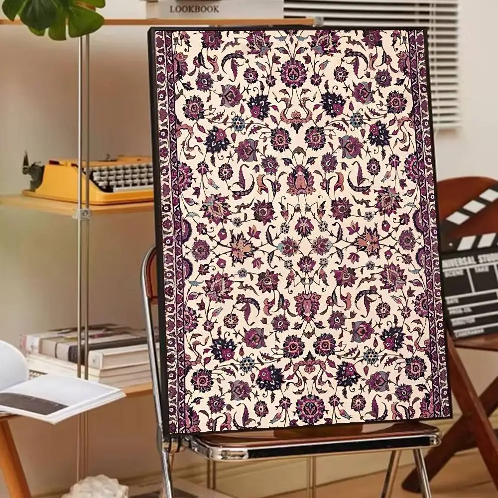 Persian Rug Iranian Artists Canvas Painting for Living Room Home Decor Poster Fans Gifts-unframed