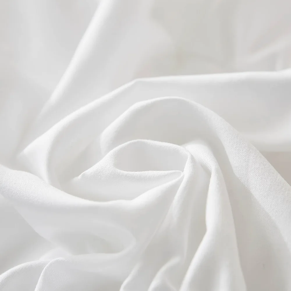 

Practical Elastic White Fringed Bed Skirt Ruffled Stretchable Bedspread Dust-proof Romantic Bed Cover Hotel