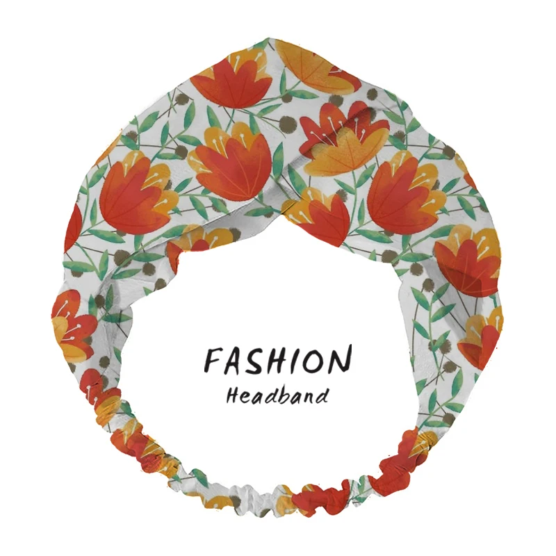 Women Girls Flowers Bohemian Hair Bands Print Headbands Retro Turban Bandage Bandanas HairBands Hair Accessories Headwrap